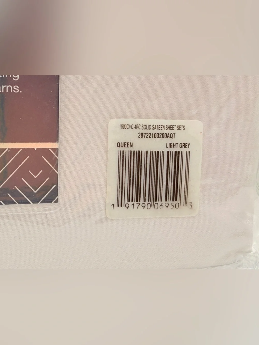 PLATINUM PERFORMANCE 1800 thread count Queen Sheet Set- Light Grey